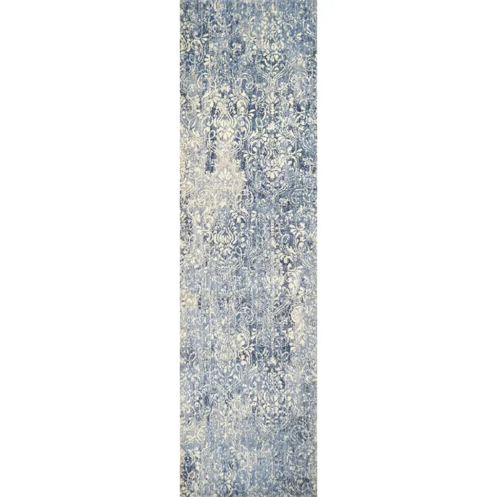 Clon Damask Blue Large Area Rugs For Living Room - LOOMLAN - LOOMLAN - Area Rugs