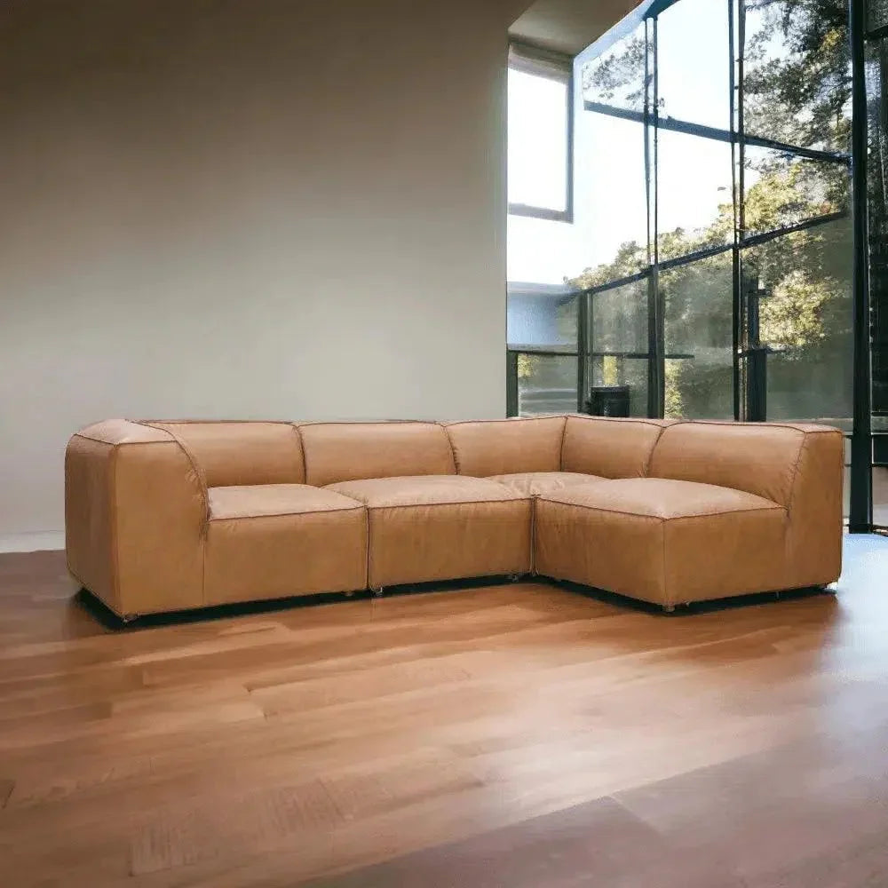 Form Tan Modular Sectional Couch 4PC Convertible -- view 2
