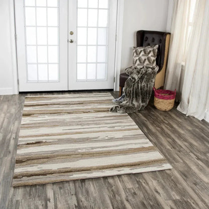 Bogg Abstract Tan Large Area Rugs For Living Room -- tan