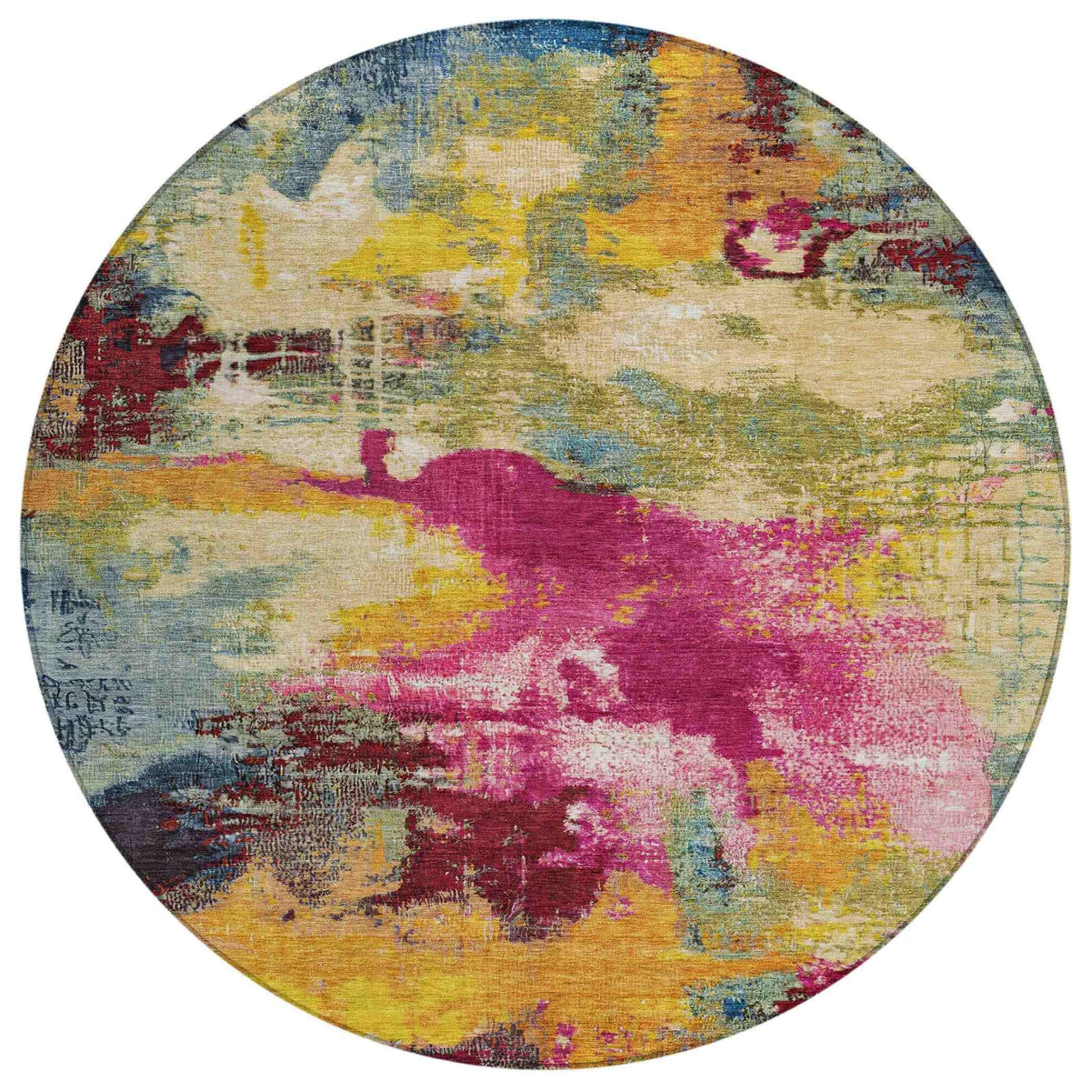 Iriara Red Washable Indoor-Outdoor Rug