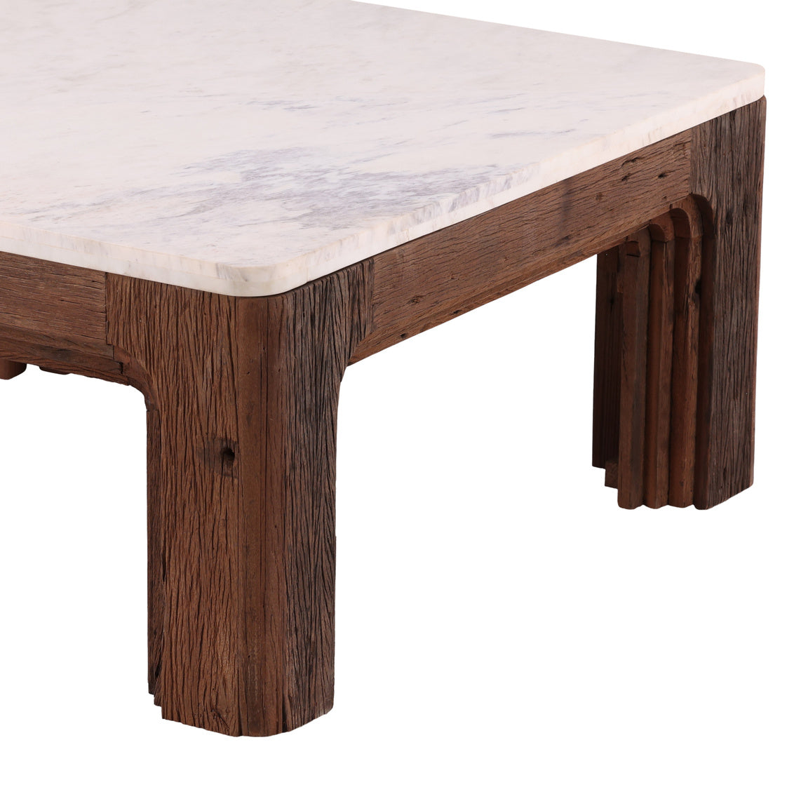 Furniture Classics Williams White Marble Top Coffee Table