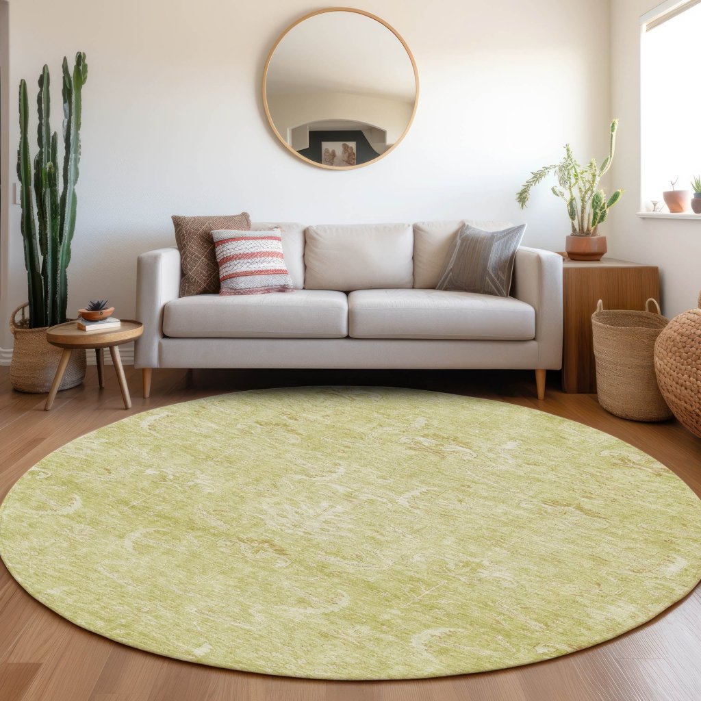 LOOMLAN Rugs Dahana Green Washable Indoor-Outdoor Rug