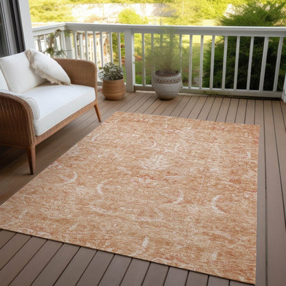 LOOMLAN Rugs Dahana Orange Washable Indoor-Outdoor Rug
