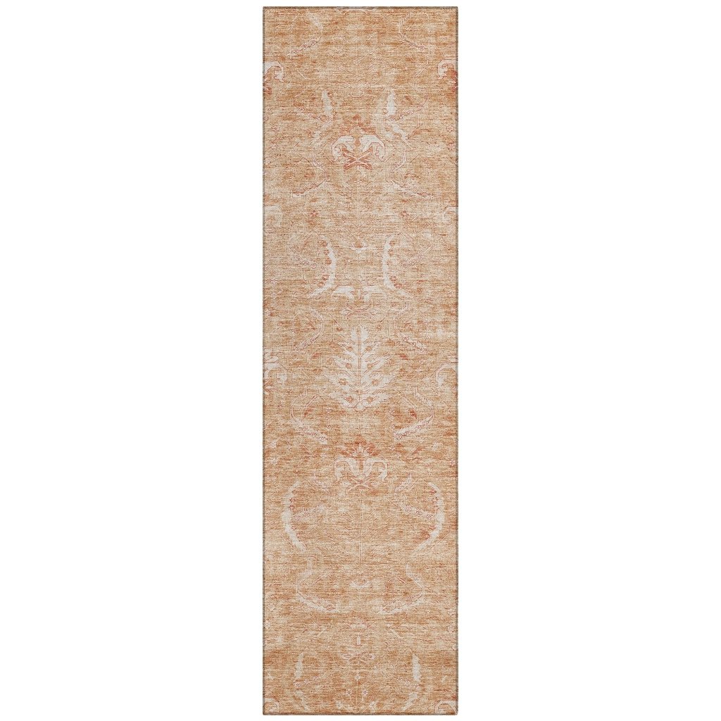 LOOMLAN Rugs Dahana Orange Washable Indoor-Outdoor Rug