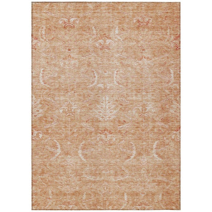 LOOMLAN Rugs Dahana Orange Washable Indoor-Outdoor Rug