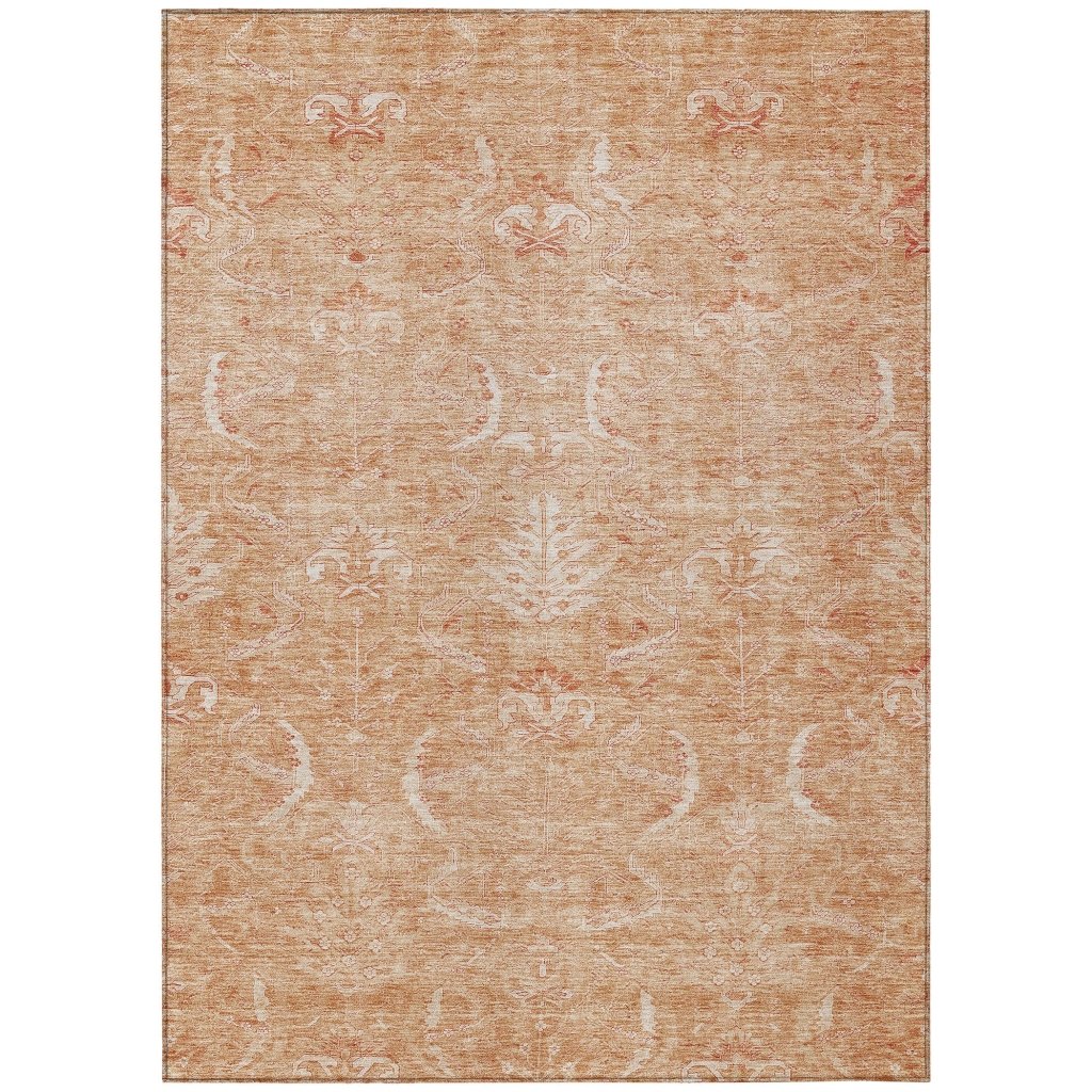 LOOMLAN Rugs Dahana Orange Washable Indoor-Outdoor Rug