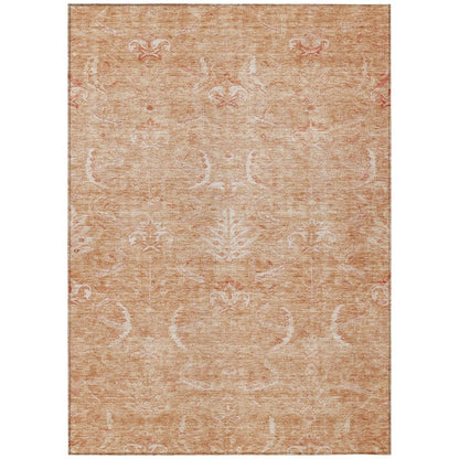 LOOMLAN Rugs Dahana Orange Washable Indoor-Outdoor Rug