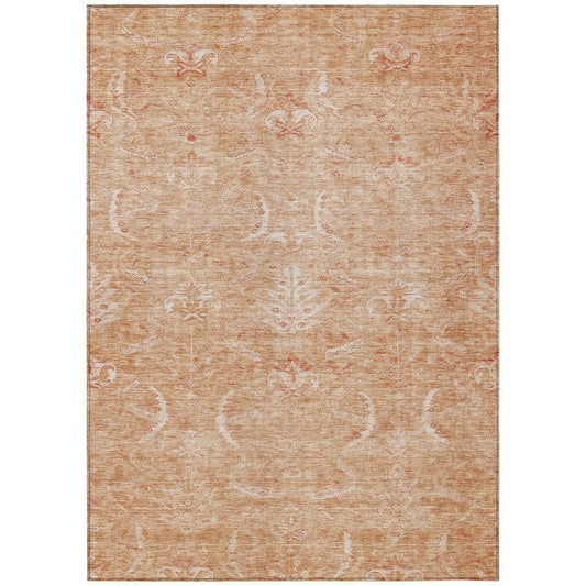LOOMLAN Rugs Dahana Orange Washable Indoor-Outdoor Rug