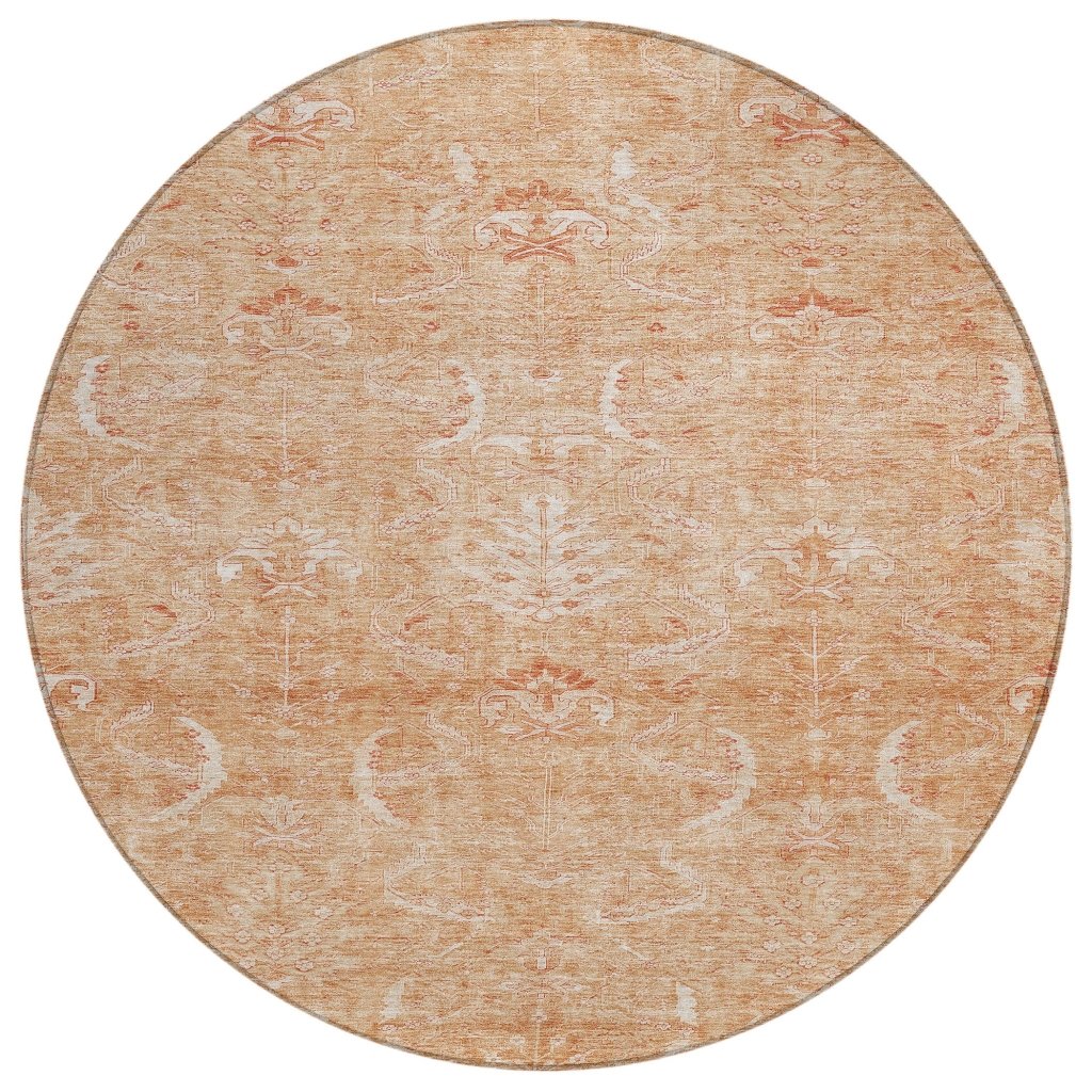 LOOMLAN Rugs Dahana Orange Washable Indoor-Outdoor Rug