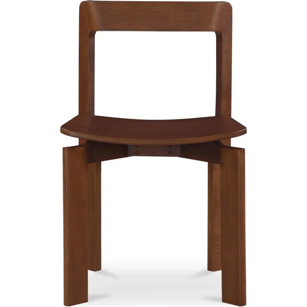 Moe's Home Daifuku Wood Brown Armless Dining Chair 2PC