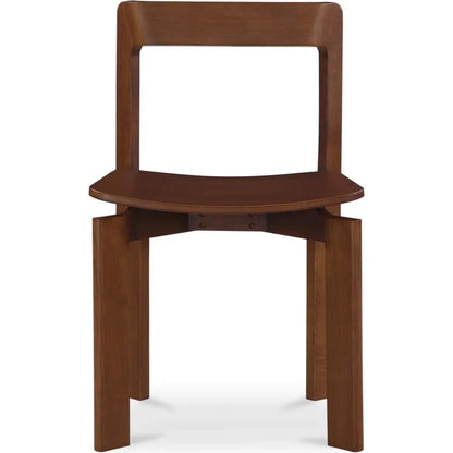 Moe's Home Daifuku Wood Brown Armless Dining Chair 2PC