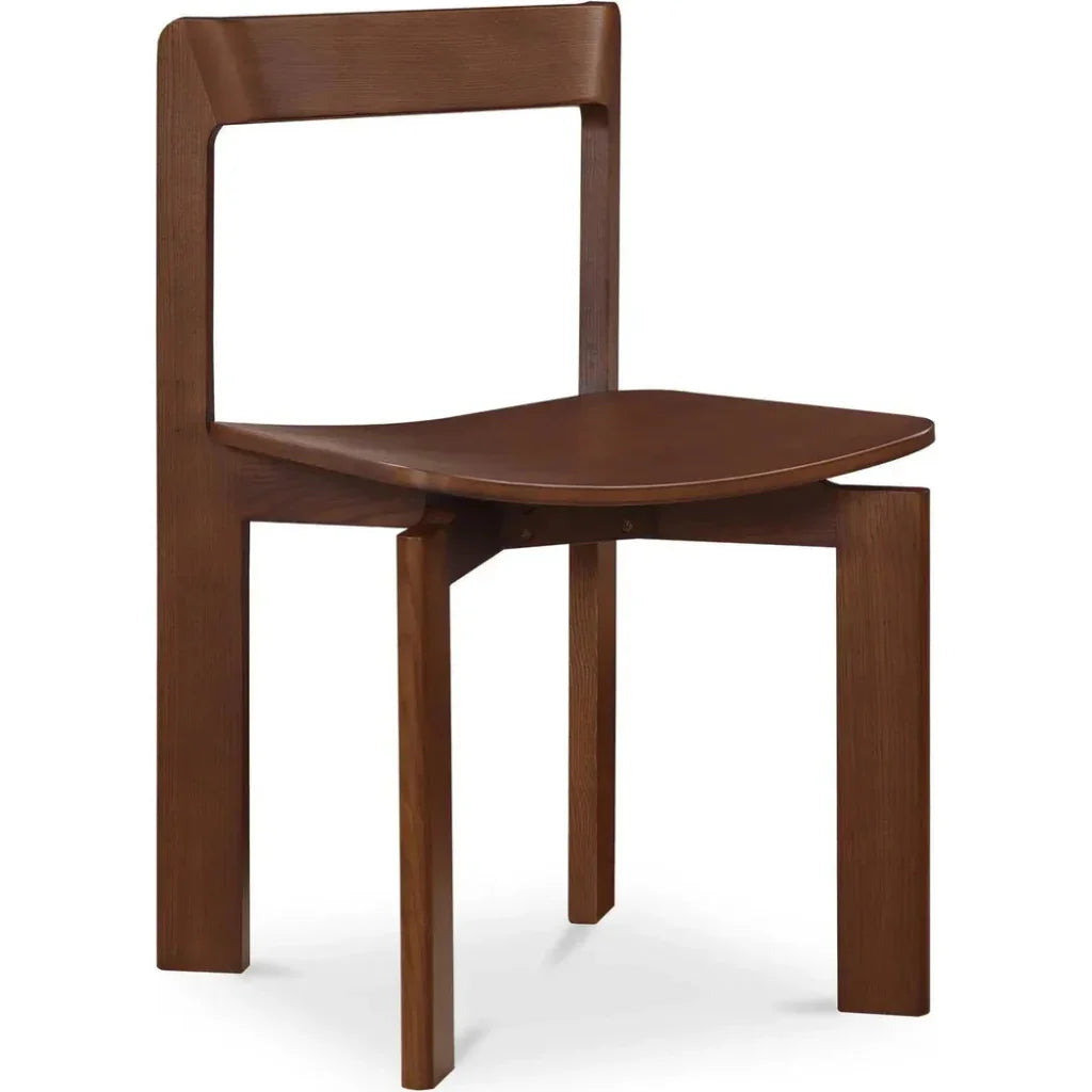 Moe's Home Daifuku Wood Brown Armless Dining Chair 2PC