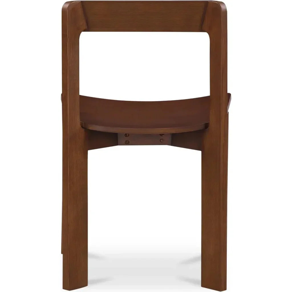 Moe's Home Daifuku Wood Brown Armless Dining Chair 2PC