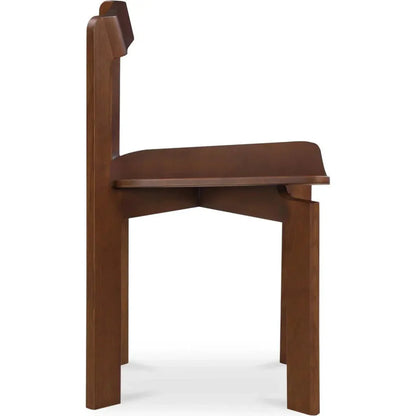Moe's Home Daifuku Wood Brown Armless Dining Chair 2PC