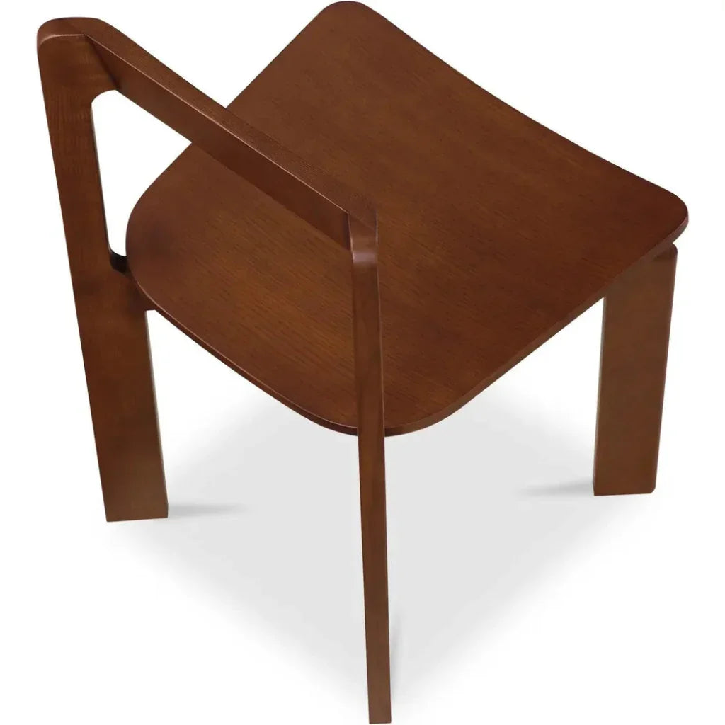 Moe's Home Daifuku Wood Brown Armless Dining Chair 2PC