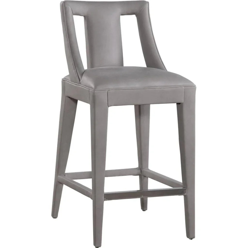 Dalton Top Grain Leather Leather Barstool