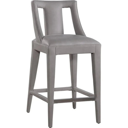 Dalton Top Grain Leather Leather Barstool