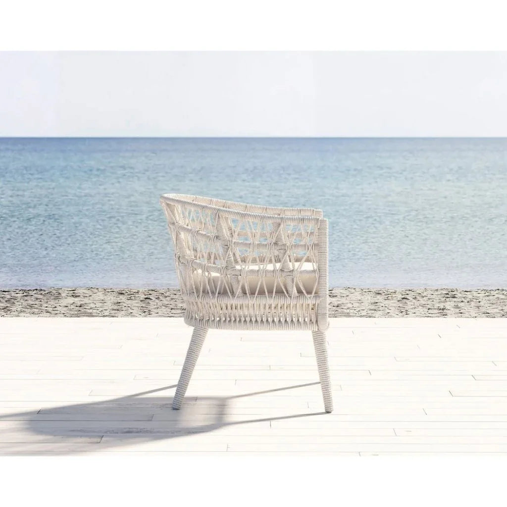 Dana Rope Outdoor Dining Chair 2PC - LOOMLAN - Sunset West - Outdoor Dining Chairs