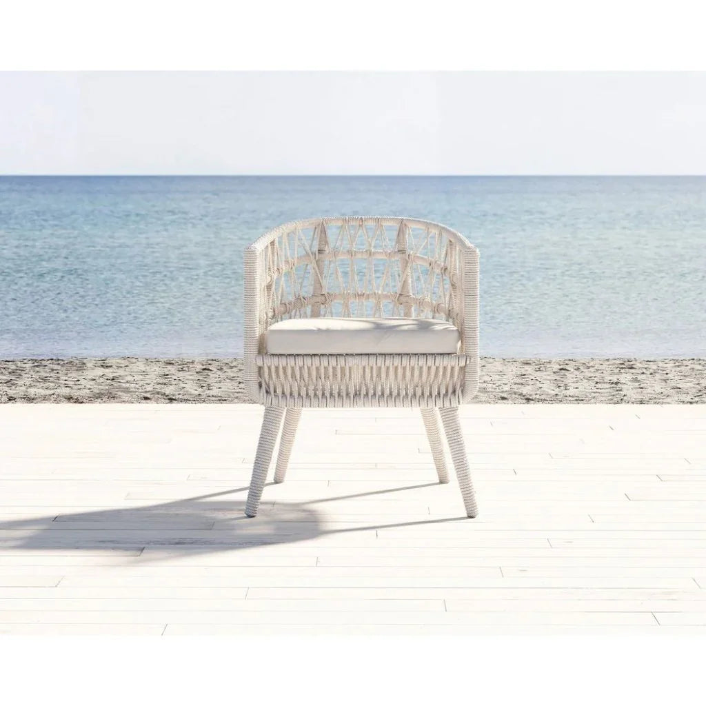 Dana Rope Outdoor Dining Chair 2PC - LOOMLAN - Sunset West - Outdoor Dining Chairs