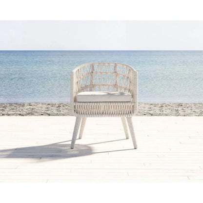 Dana Rope Outdoor Dining Chair 2PC - LOOMLAN - Sunset West - Outdoor Dining Chairs