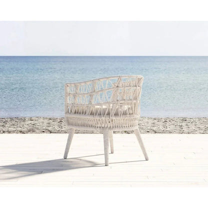 Dana Rope Outdoor Dining Chair 2PC - LOOMLAN - Sunset West - Outdoor Dining Chairs