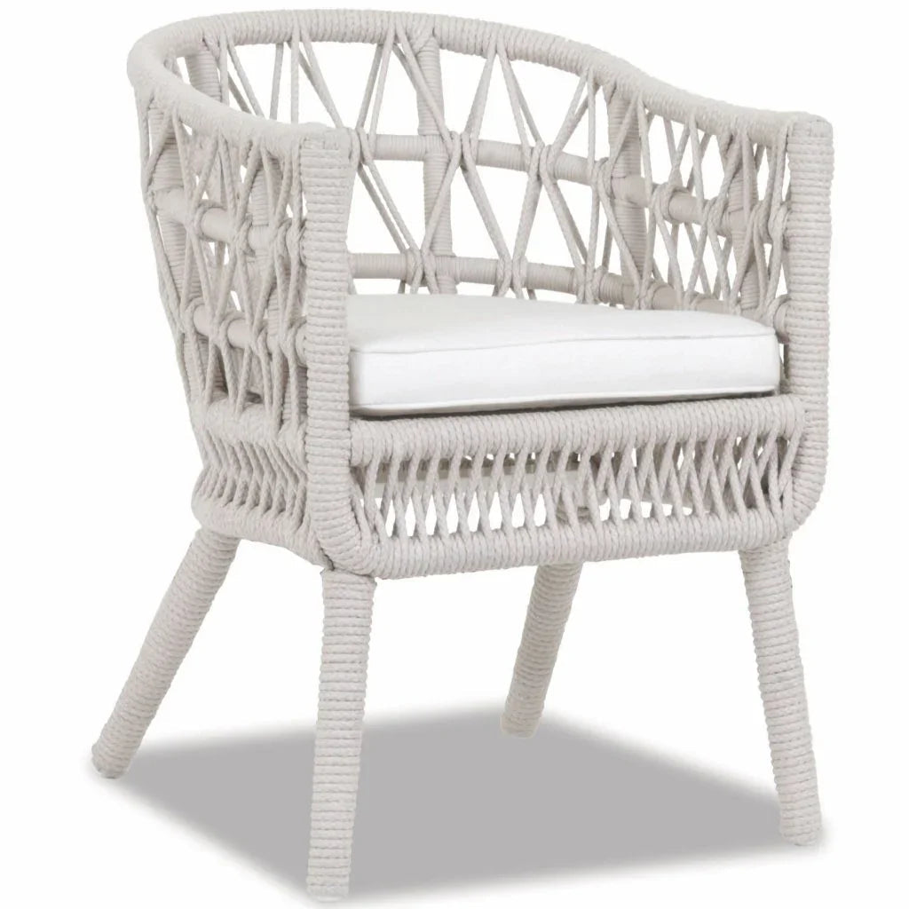 Dana Rope Outdoor Dining Chair 2PC - LOOMLAN - Sunset West - Outdoor Dining Chairs