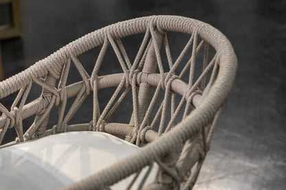 Dana Rope Outdoor Dining Chair 2PC - LOOMLAN - Sunset West - Outdoor Dining Chairs