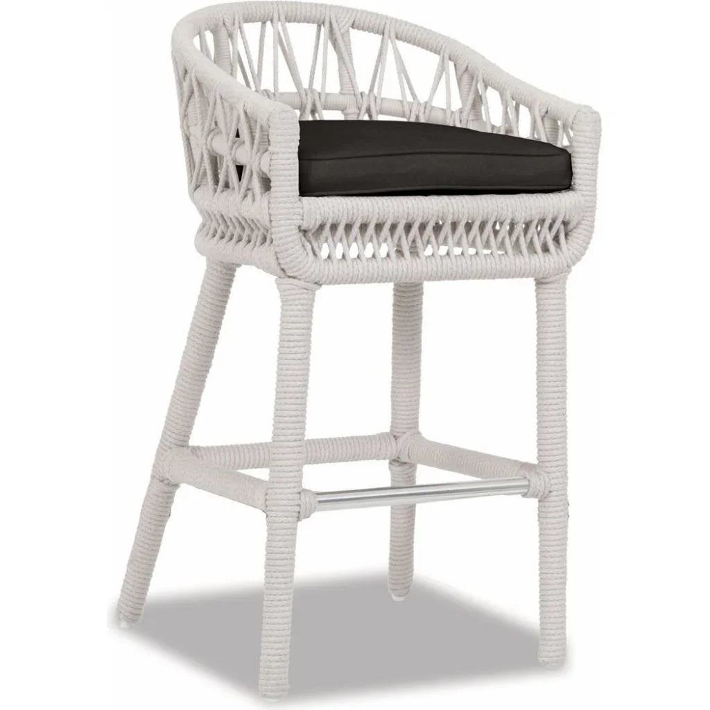 Dana Rope Weatherproof Outdoor Bar Stool