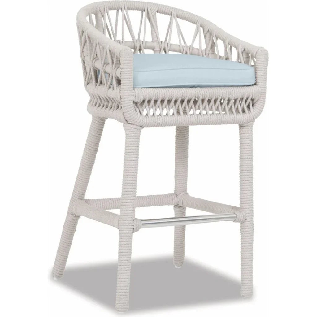 Dana Rope Weatherproof Outdoor Bar Stool
