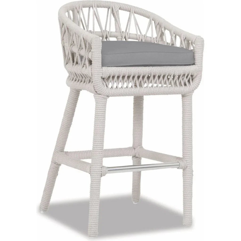 Dana Rope Weatherproof Outdoor Bar Stool