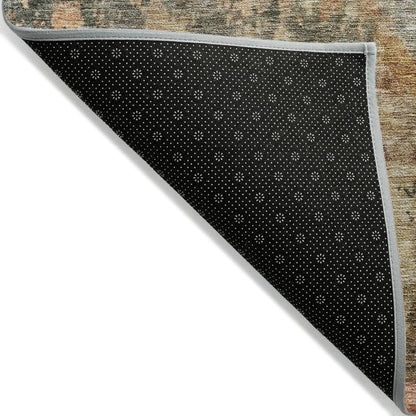 LOOMLAN Rugs Danira Green Washable Indoor-Outdoor Rug