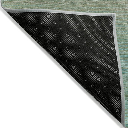 LOOMLAN Rugs Daphara Teal Washable Indoor-Outdoor Rug