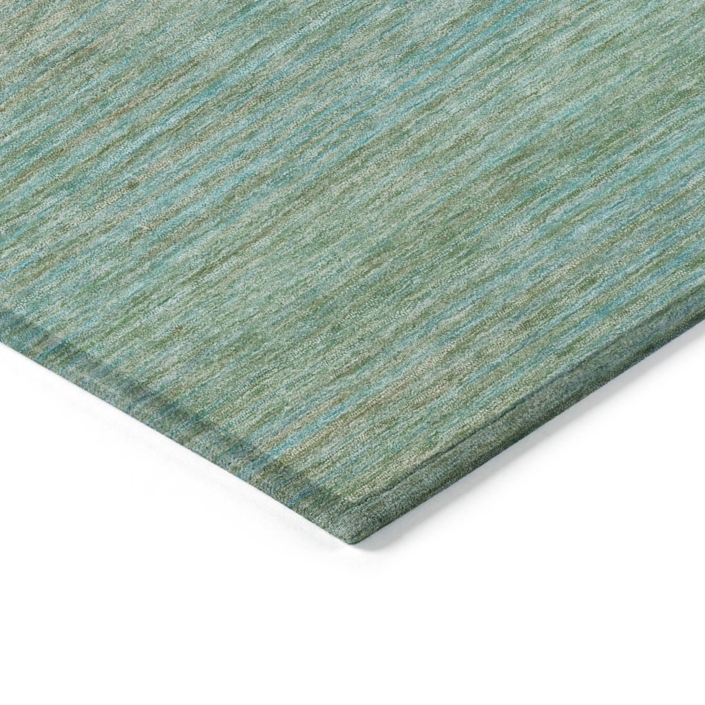 LOOMLAN Rugs Daphara Teal Washable Indoor-Outdoor Rug