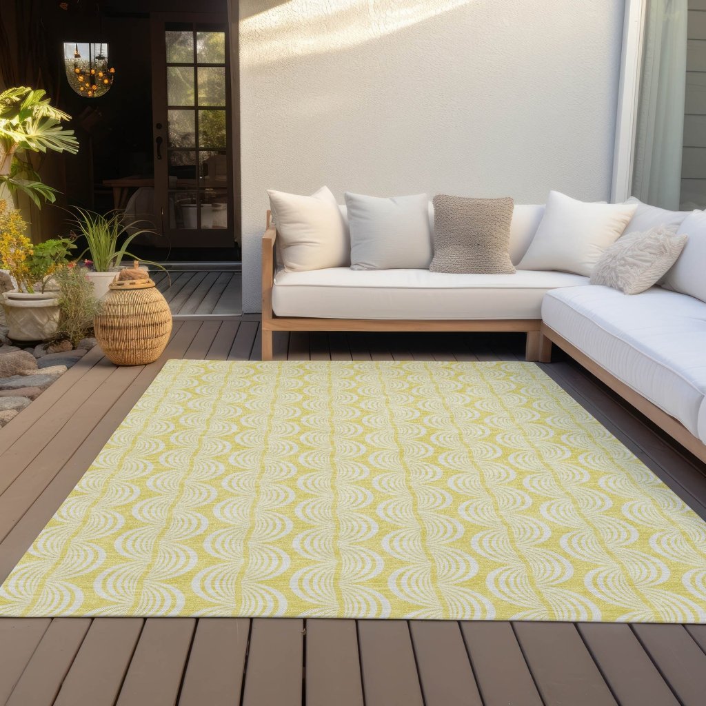 Darya Gold Washable Indoor - Outdoor Rug - LOOMLAN - LOOMLAN Rugs - Outdoor Rugs