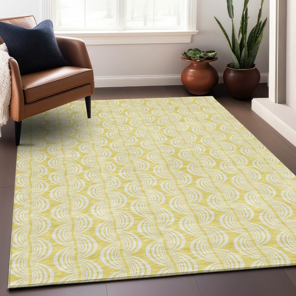 Darya Gold Washable Indoor - Outdoor Rug - LOOMLAN - LOOMLAN Rugs - Outdoor Rugs