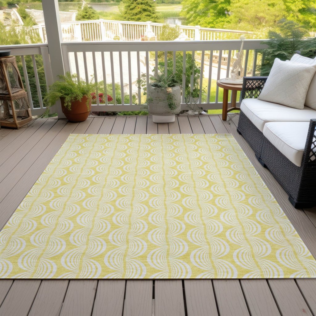 Darya Gold Washable Indoor - Outdoor Rug - LOOMLAN - LOOMLAN Rugs - Outdoor Rugs