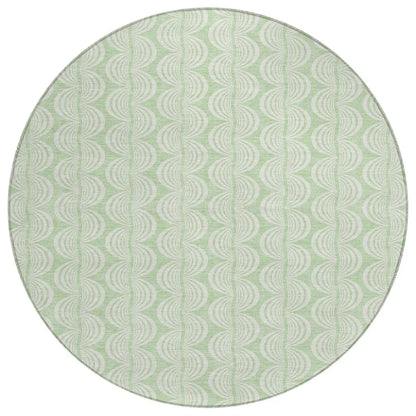 LOOMLAN Rugs Darya Green Washable Indoor-Outdoor Rug