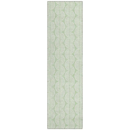 LOOMLAN Rugs Darya Green Washable Indoor-Outdoor Rug