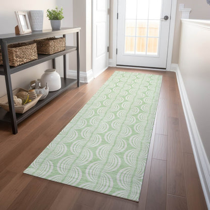LOOMLAN Rugs Darya Green Washable Indoor-Outdoor Rug