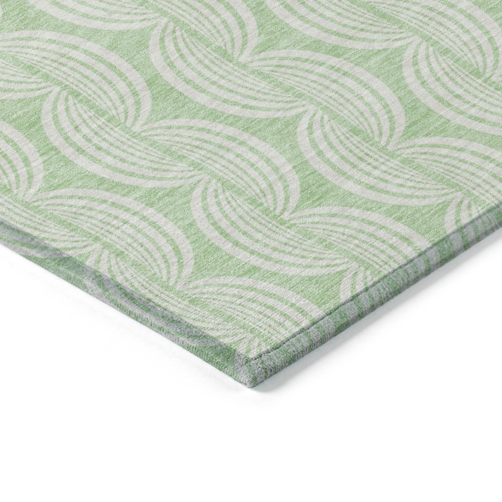 LOOMLAN Rugs Darya Green Washable Indoor-Outdoor Rug