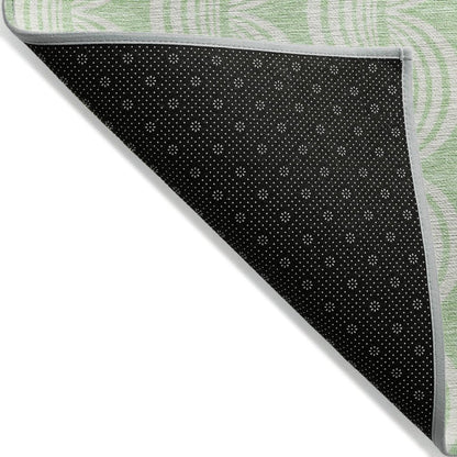 LOOMLAN Rugs Darya Green Washable Indoor-Outdoor Rug
