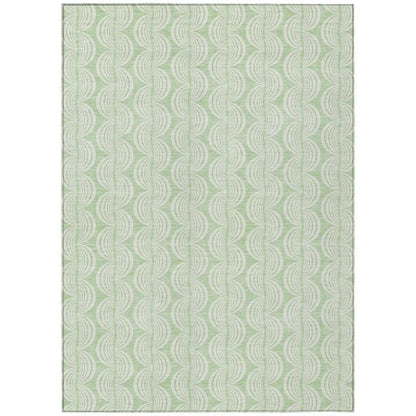 LOOMLAN Rugs Darya Green Washable Indoor-Outdoor Rug