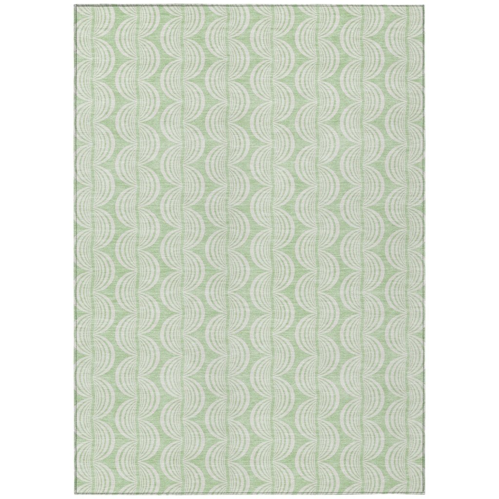 LOOMLAN Rugs Darya Green Washable Indoor-Outdoor Rug
