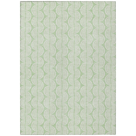 LOOMLAN Rugs Darya Green Washable Indoor-Outdoor Rug