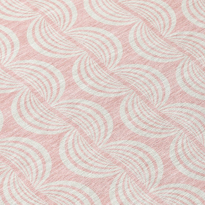 LOOMLAN Rugs Darya Pink Washable Indoor-Outdoor Rug