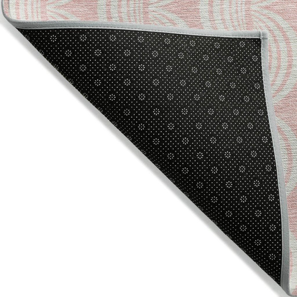 LOOMLAN Rugs Darya Pink Washable Indoor-Outdoor Rug