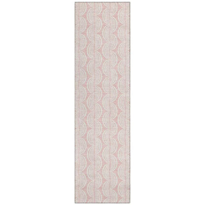 LOOMLAN Rugs Darya Pink Washable Indoor-Outdoor Rug