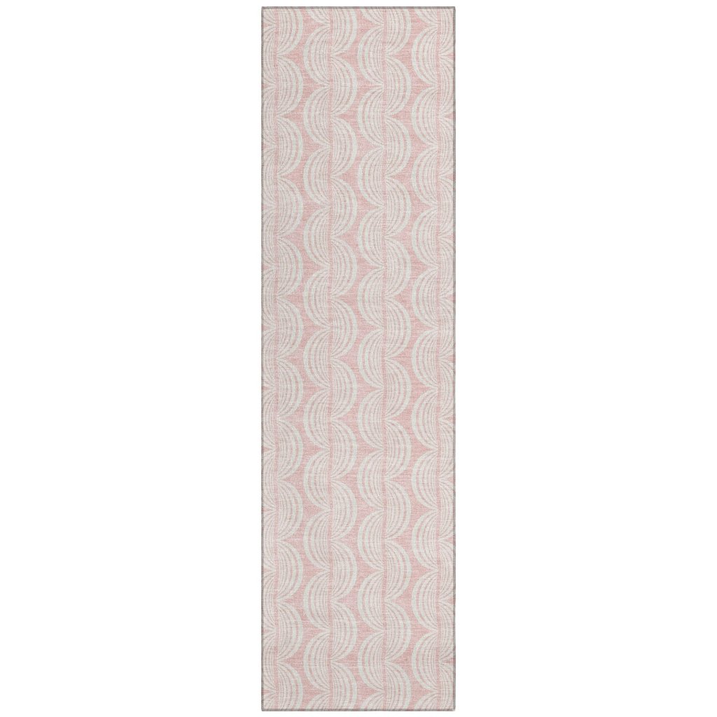 LOOMLAN Rugs Darya Pink Washable Indoor-Outdoor Rug