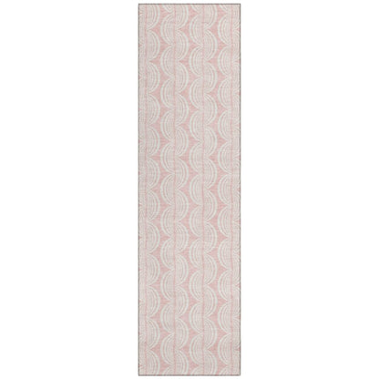 LOOMLAN Rugs Darya Pink Washable Indoor-Outdoor Rug