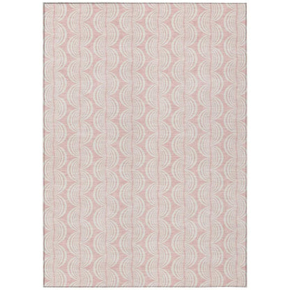 LOOMLAN Rugs Darya Pink Washable Indoor-Outdoor Rug